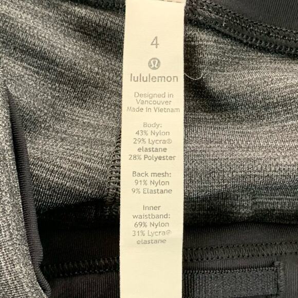 Lululemon Women's Pace Rival Crop Leggings LW6BEIS Heather Gray  -  Size: 4 - Picture 14 of 16